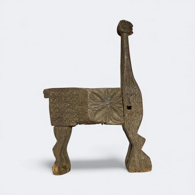 Vintage Indian Wooden Land Horse from the Naga Tribe