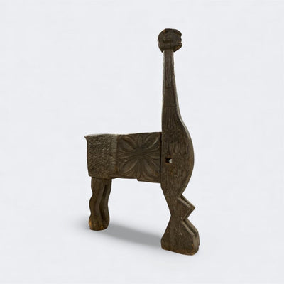 Vintage Indian Wooden Land Horse from the Naga Tribe