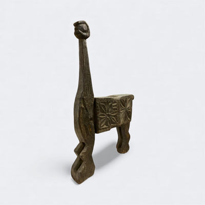 Vintage Indian Wooden Land Horse from the Naga Tribe