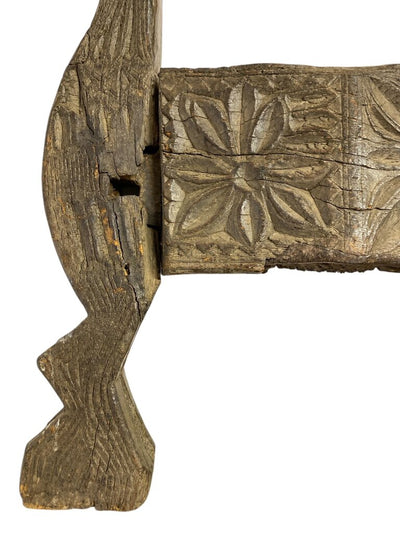 Vintage Indian Wooden Land Horse from the Naga Tribe