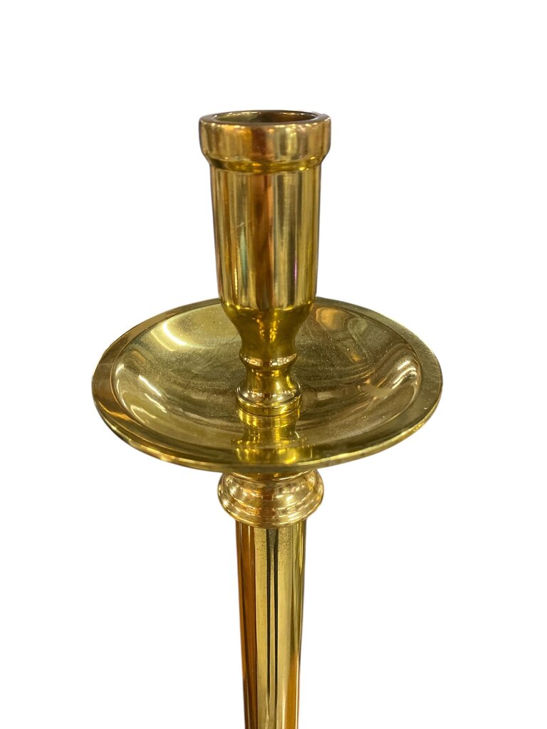 Vintage Pair of Tall Brass Candlesticks by Padua (Set of 2)