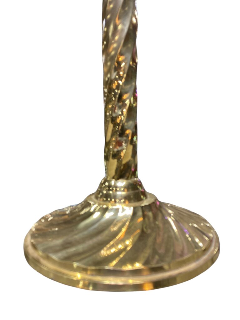 Vintage Brass Champagne Bucket on a Pedestal Stand