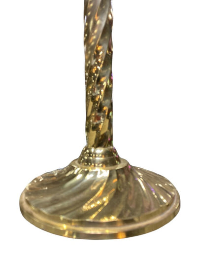 Vintage Brass Champagne Bucket on a Pedestal Stand