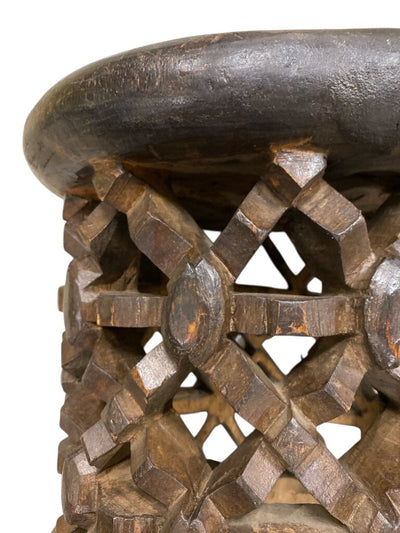Vintage 15" Bamileke King Stool from Cameroon