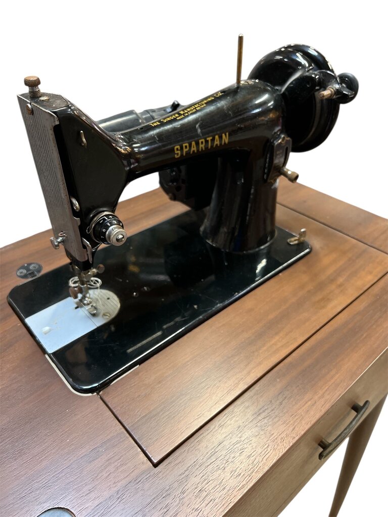 Vintage Singer Spartan Sewing Machine w/ Table