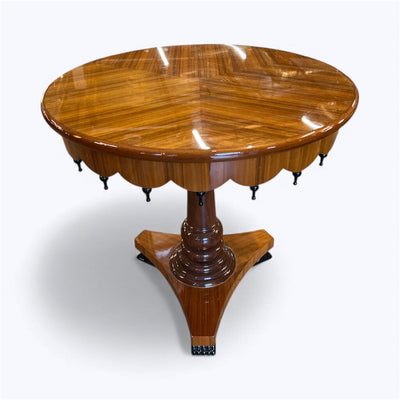 Mid Century Anglo-Indian Veneer Round Side Table