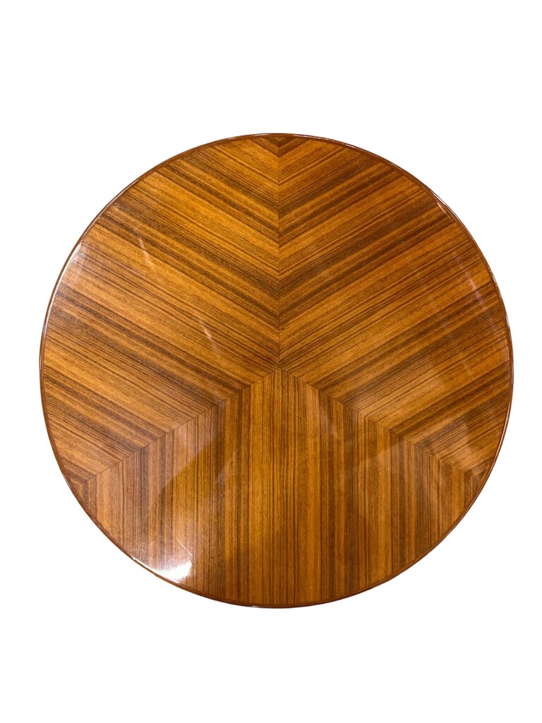 Mid Century Anglo-Indian Veneer Round Side Table