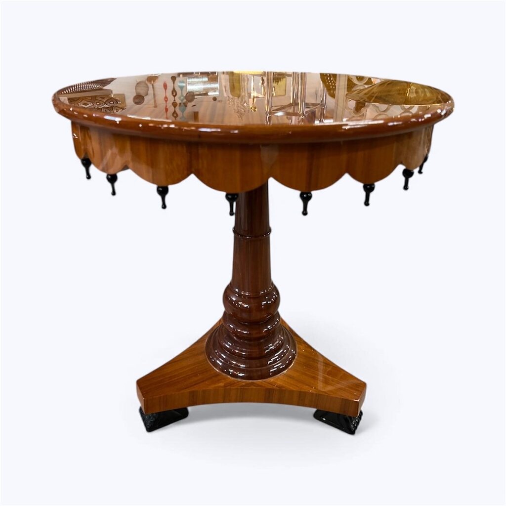 Mid Century Anglo-Indian Veneer Round Side Table