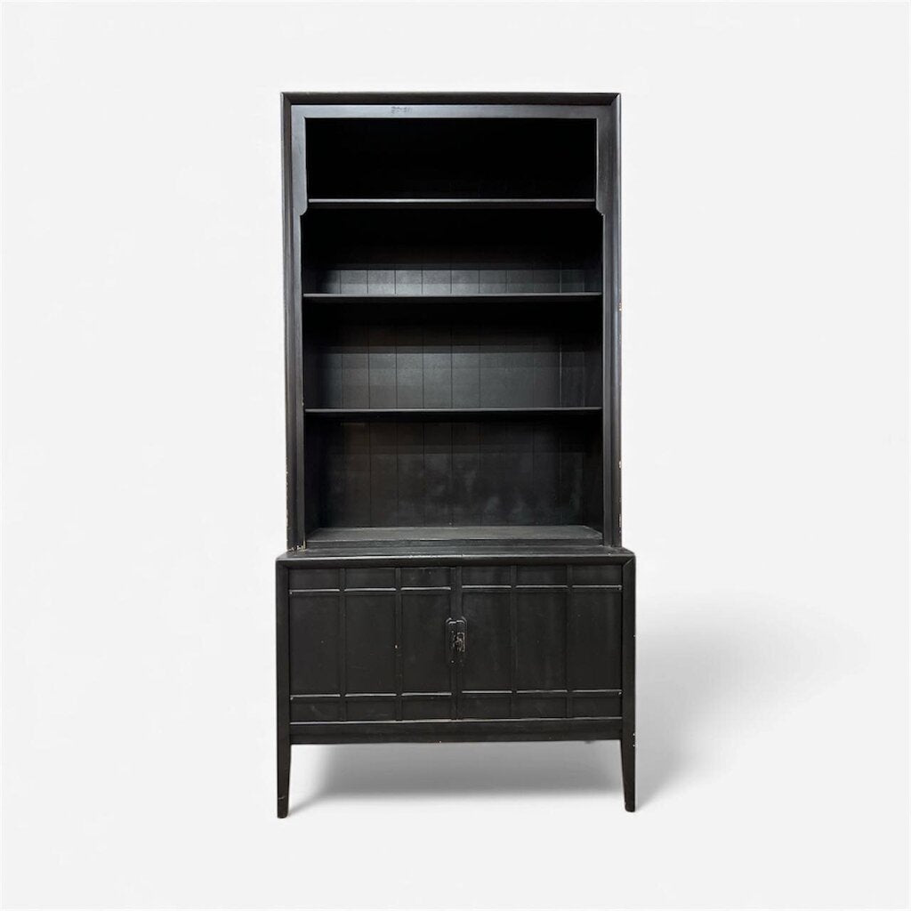 Mid Century Drexel Meridian Chest Base Bookcase