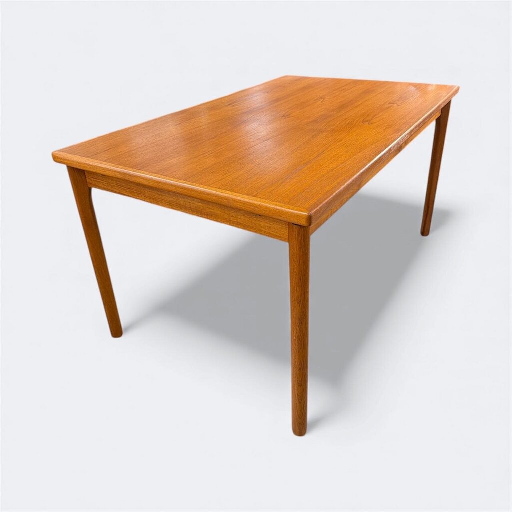 1960s Danish Modern Teak Extendable Dining Table by BRDR Furbo