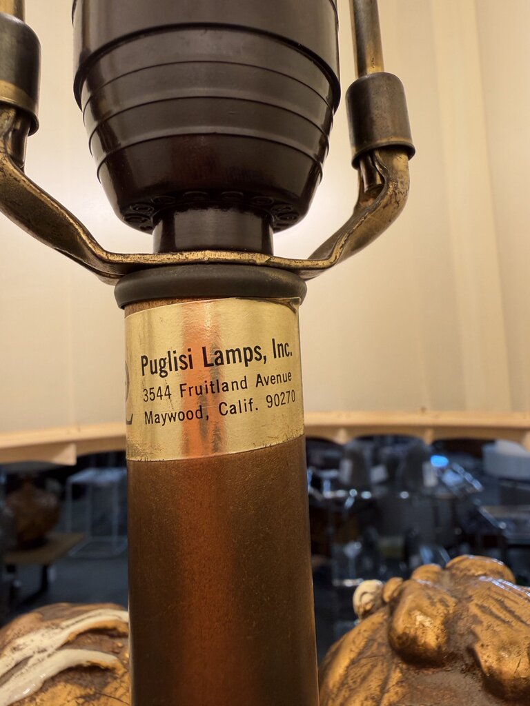 Vintage Pair of Italian Cherub Table Lamps