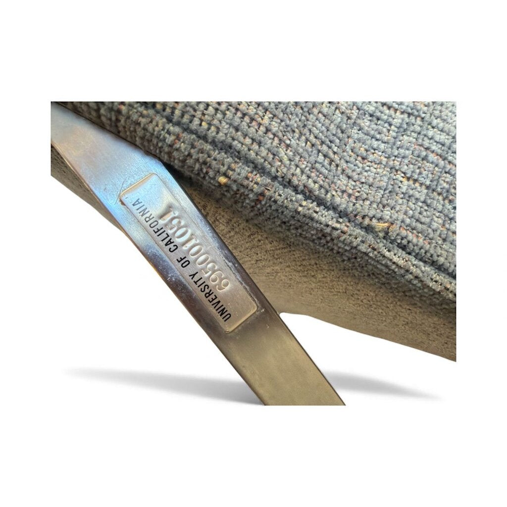 Mid Century 3 Seat Sofa/Bench on a Chrome Base After Florence Knoll 1960's