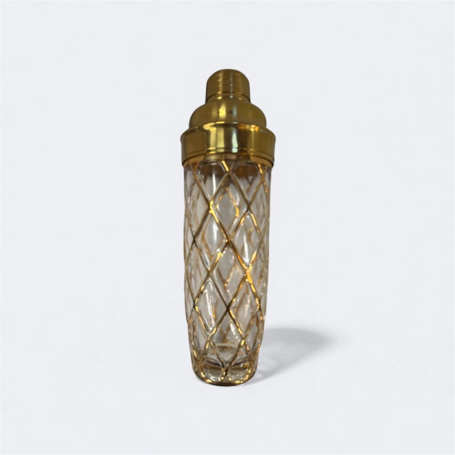 Golden Trellis Glass Cocktail Shaker