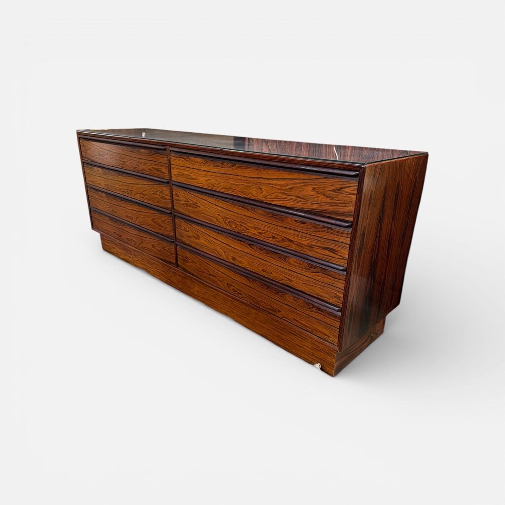 Mid Century Westnofa Rosewood 8 Drawer Dresser