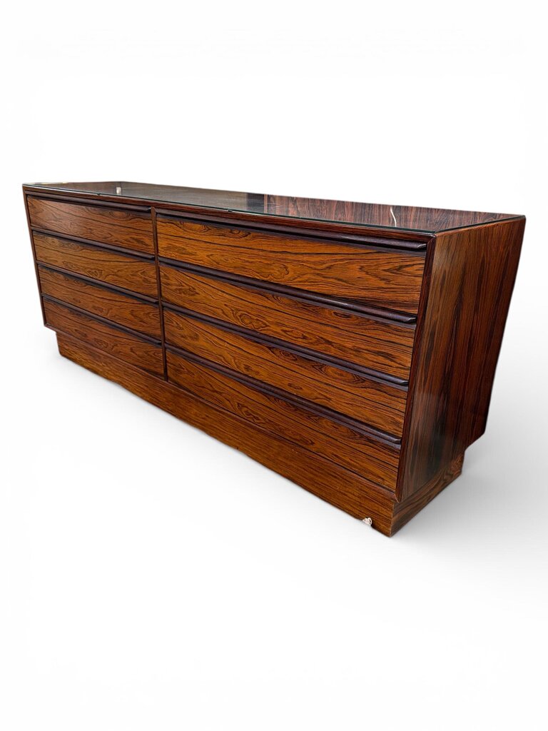 Mid Century Westnofa Rosewood 8 Drawer Dresser