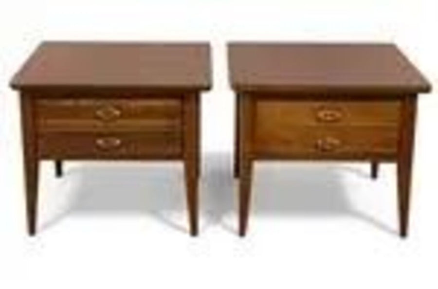 Mid Century Pair of Nightstands (Set of 2)