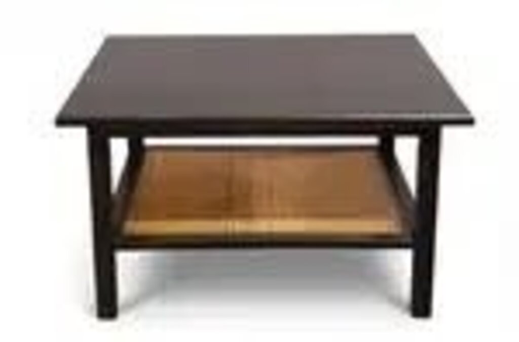 Mid Century Cane Base Coffee Table
