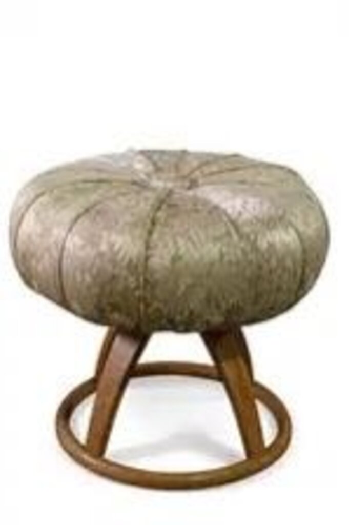Mid Century "Sculptura" Swivel Vanity Stool by Heywood Wakefield