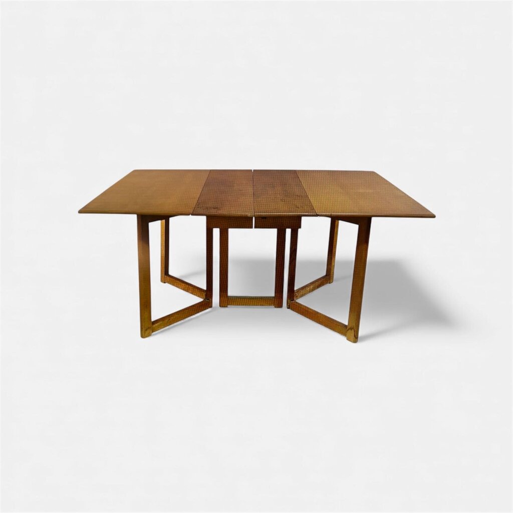 Mid Century Drop Side Expanding Dining Table