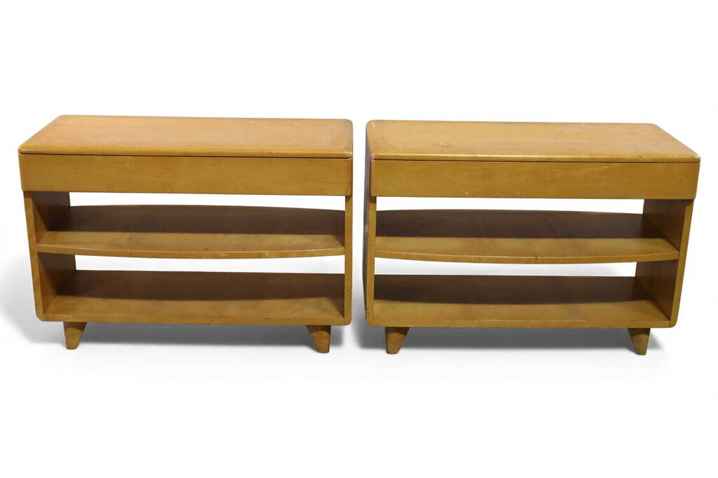 Mid Century Pair of End Tables by Heywood Wakefield (Set of 2)