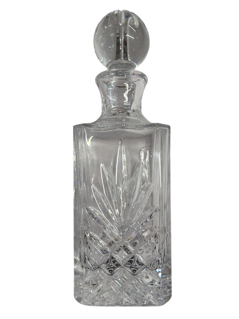 Crystal Decanter with Pineapple Motif