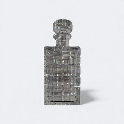 Atlantis Leaded Crystal Decanter with Gridded Design
