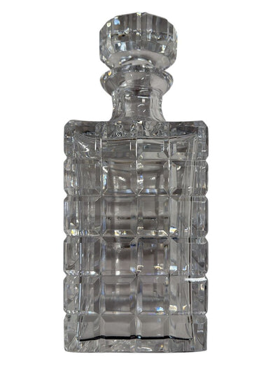 Atlantis Leaded Crystal Decanter with Gridded Design