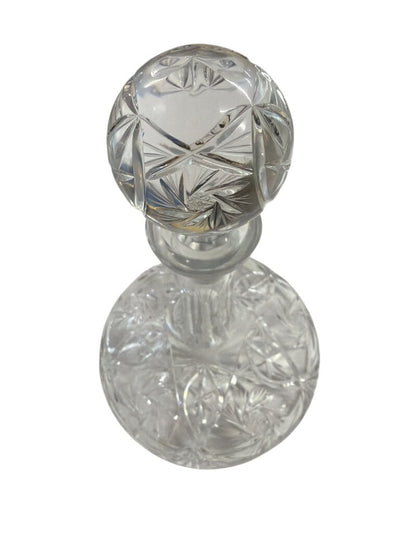 Pinwheel Starburst Leaded Crystal Ship Decanter