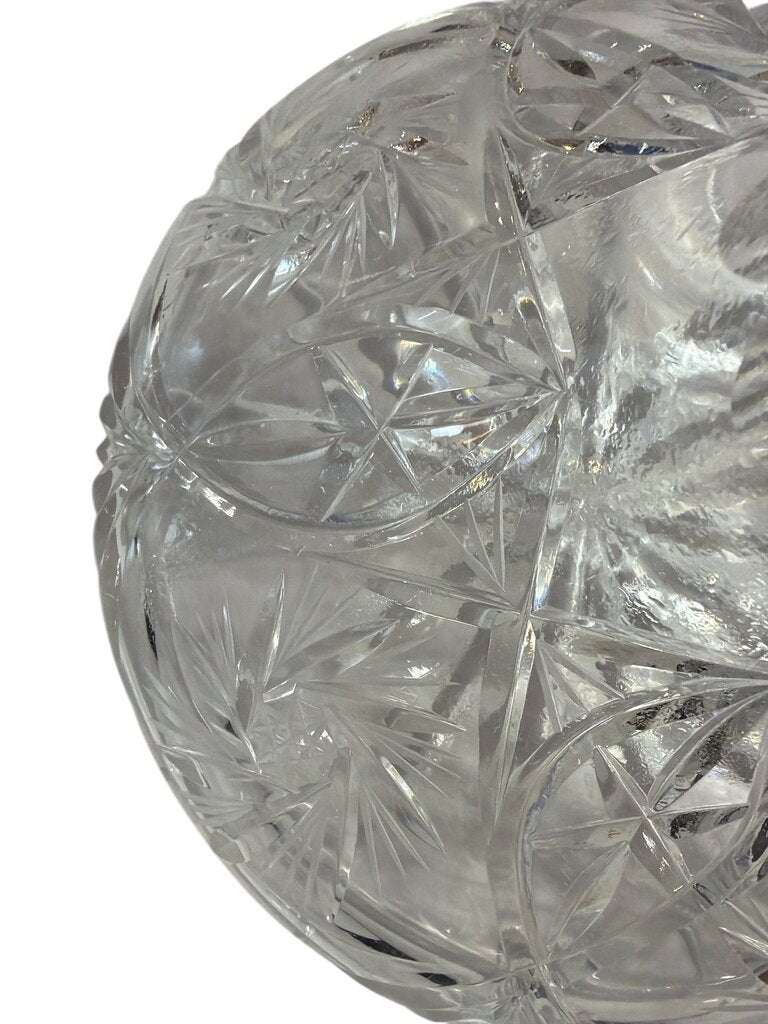 Pinwheel Starburst Leaded Crystal Ship Decanter