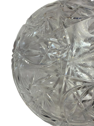 Pinwheel Starburst Leaded Crystal Ship Decanter