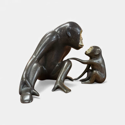 Loet Vanderveen Family of Bronze Monkeys in Solid Bronze # 259/750