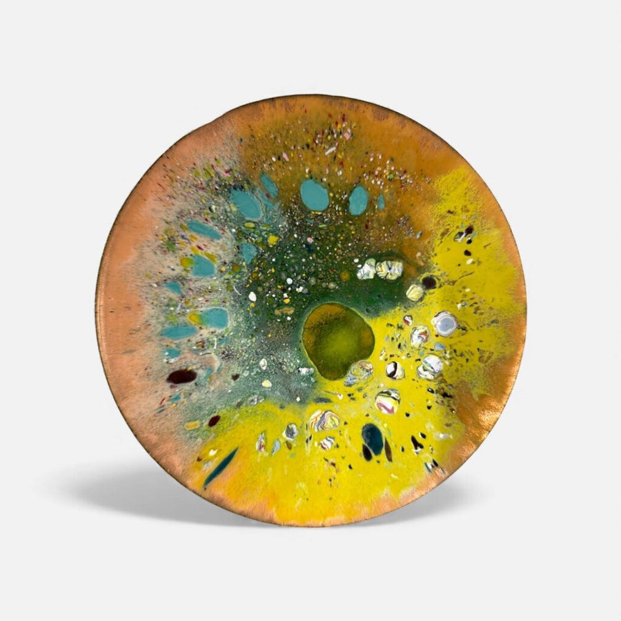 Mid Century Enamel over Copper Tray/Catch-all