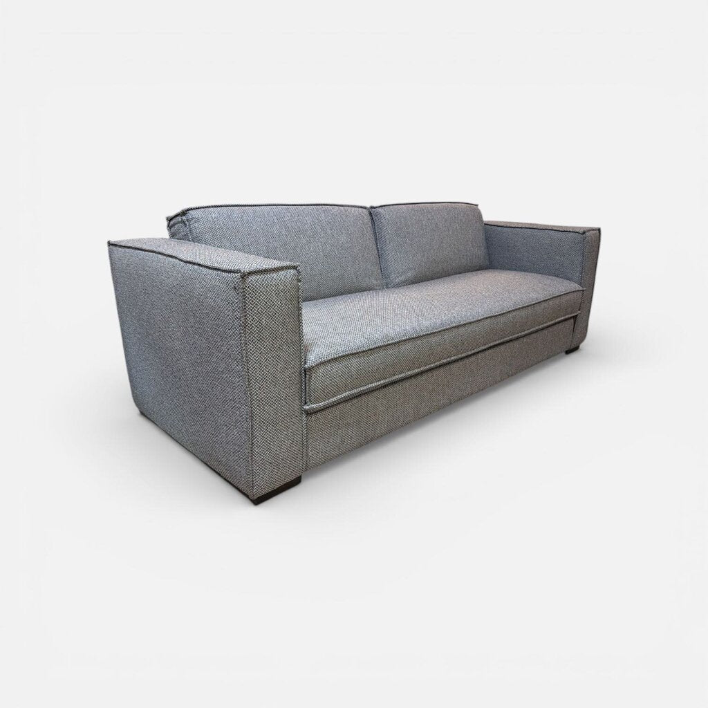 Modern Grey Futon Sofa Bed Drop Down Back