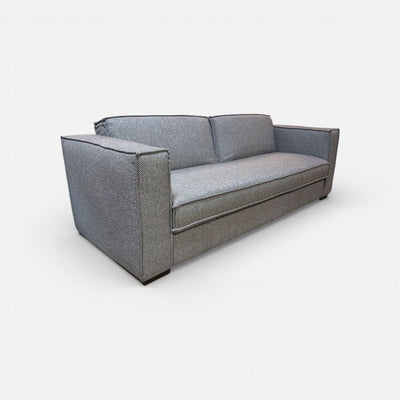 Modern Grey Futon Sofa Bed Drop Down Back