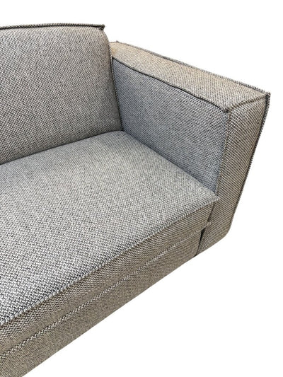 Modern Grey Futon Sofa Bed Drop Down Back