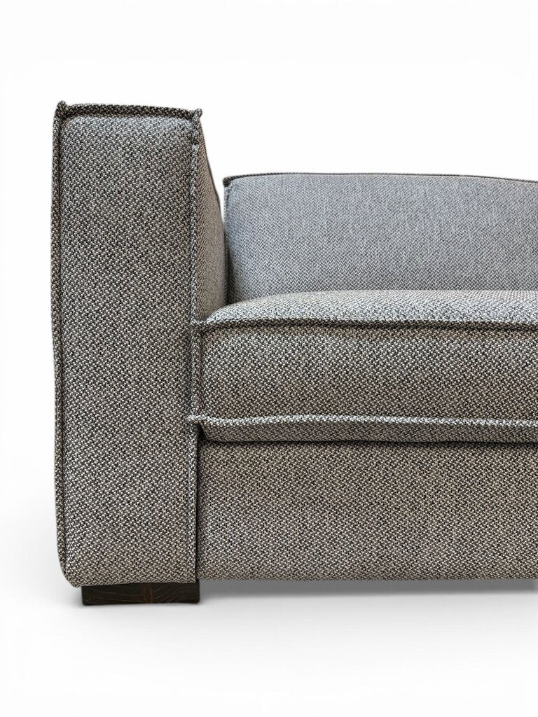 Modern Grey Futon Sofa Bed Drop Down Back