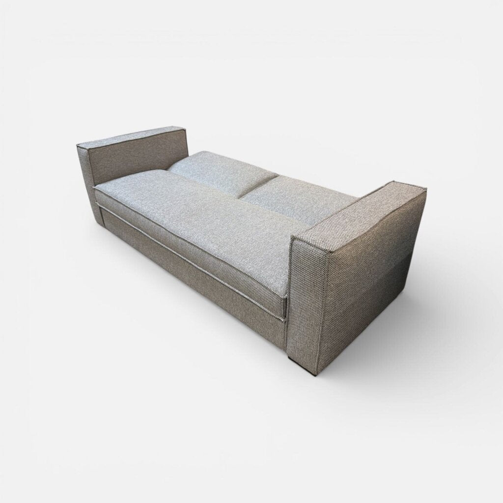 Modern Grey Futon Sofa Bed Drop Down Back
