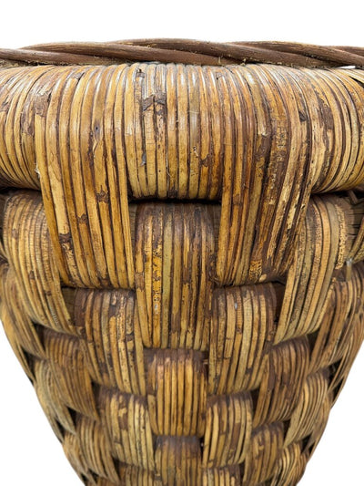 Large Woven Rattan Planter w/ Cloth Liner