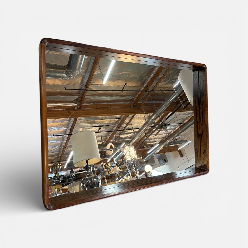 Mid Century Rosewood Deep Frame Lg. Mirror