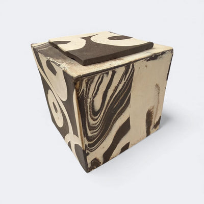 Uber Cool Brown/Neutral Studio Pottery Lidded Box