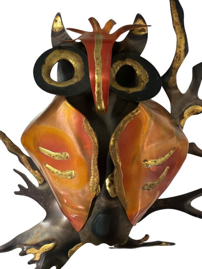 Pair of Brutalist Wall Sculptures with Brass and Copper Accents (Set of 2)