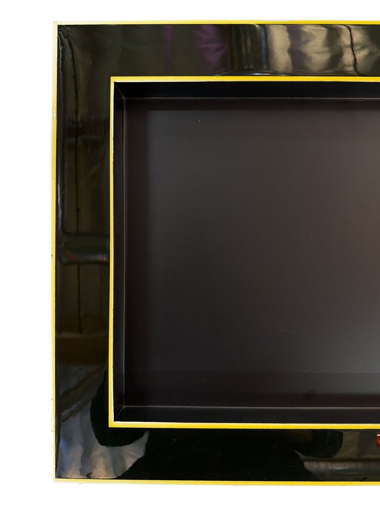Black Lacquered Bar or Vanity Tray