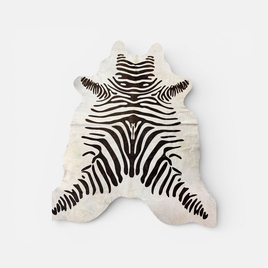 Super Condition Zebra Cowhide Rug
