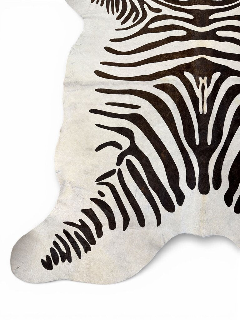 Super Condition Zebra Cowhide Rug