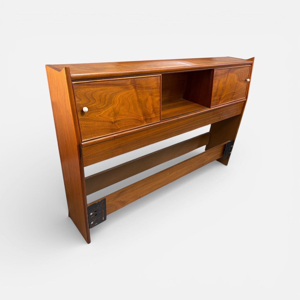 Drexel Kipp Stewart of Mid Century Walnut Declaration Full/Queen (adjustable) Headboard