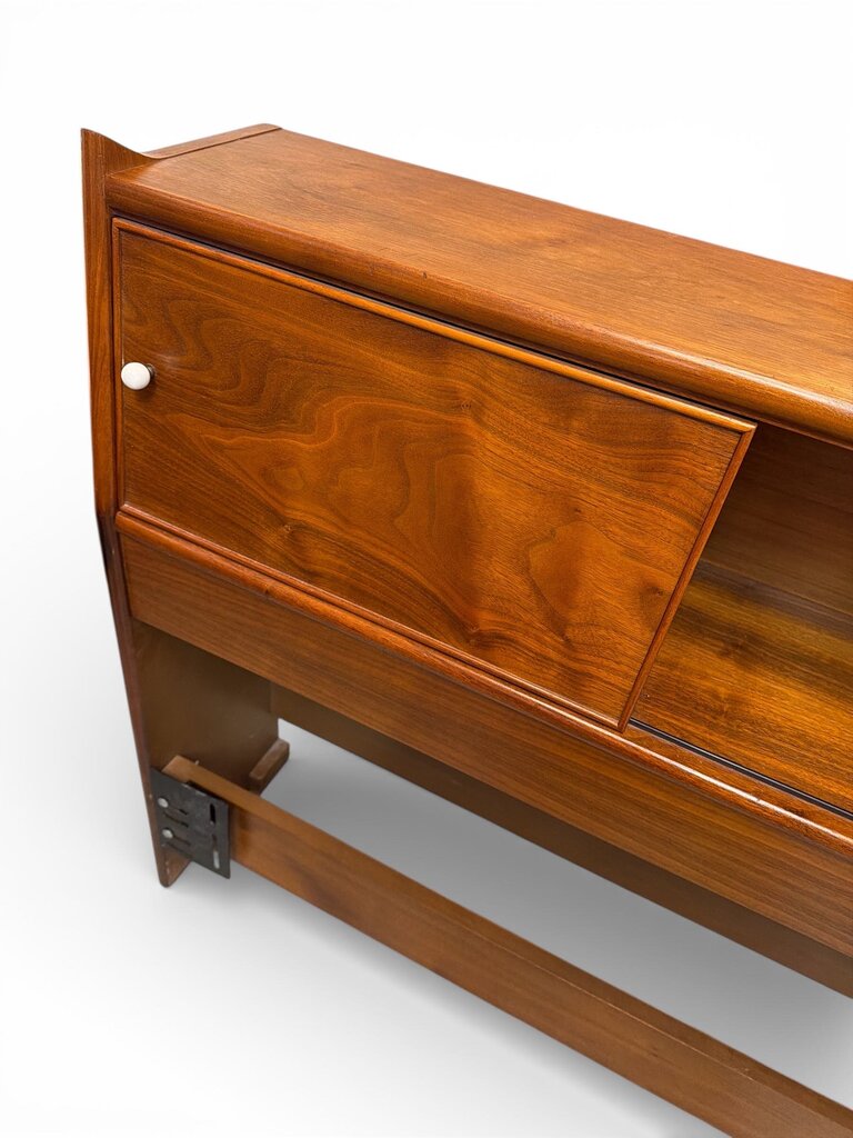 Drexel Kipp Stewart of Mid Century Walnut Declaration Full/Queen (adjustable) Headboard