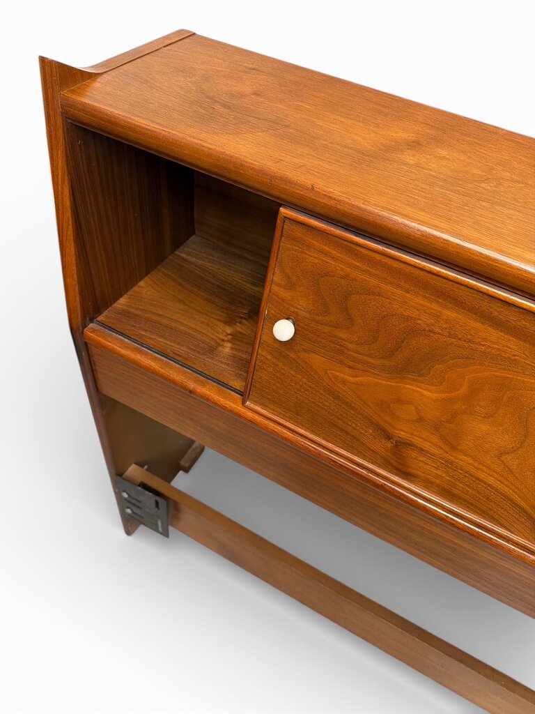 Drexel Kipp Stewart of Mid Century Walnut Declaration Full/Queen (adjustable) Headboard