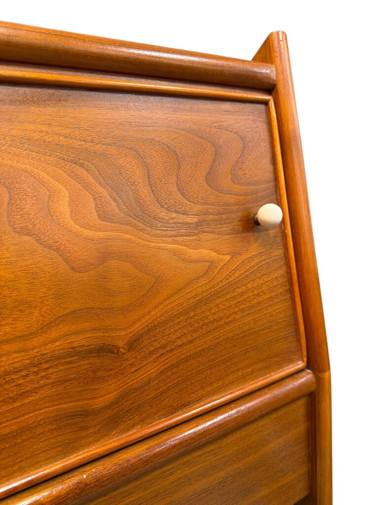 Drexel Kipp Stewart of Mid Century Walnut Declaration Full/Queen (adjustable) Headboard