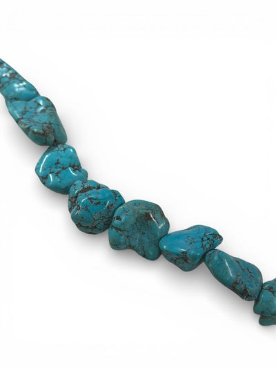 Vintage Turquoise Nugget String - 18" Long