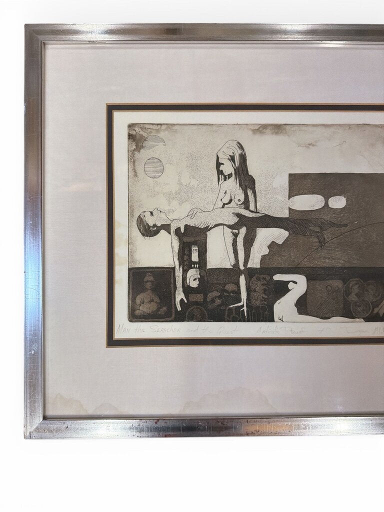 Mid Century 1960's Man the Searcher an the Priest by "Don M.Carrd "